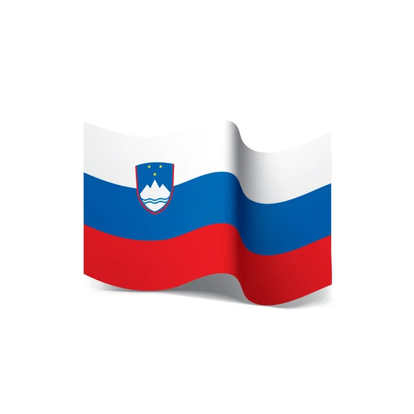 Bandera de Eslovenia, ilustración vectorial — Vector de stock