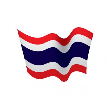 Tayland bayrağı, vektör çizim