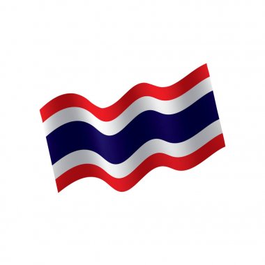 Tayland bayrağı, vektör çizim
