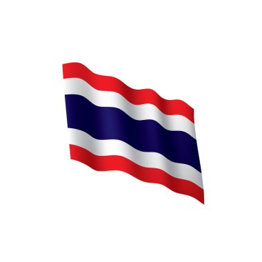 Tayland bayrağı, vektör çizim