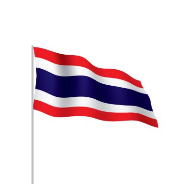 Tayland bayrağı, vektör çizim