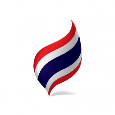 Tayland bayrağı, vektör çizim