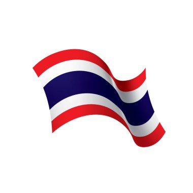 Tayland bayrağı, vektör çizim