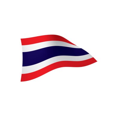 Tayland bayrağı, vektör çizim