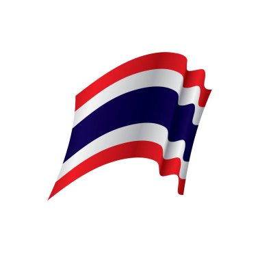 Tayland bayrağı, vektör çizim