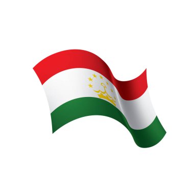 Tacikistan bayrağı, vektör çizim