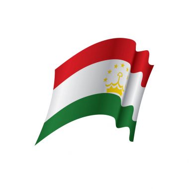 Tacikistan bayrağı, vektör çizim
