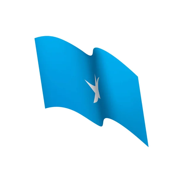 Drapeau de Somalie, illustration vectorielle — Image vectorielle