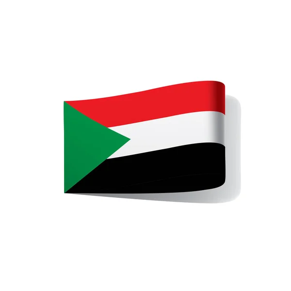 Sudan flag, vector illustration — Stock Vector