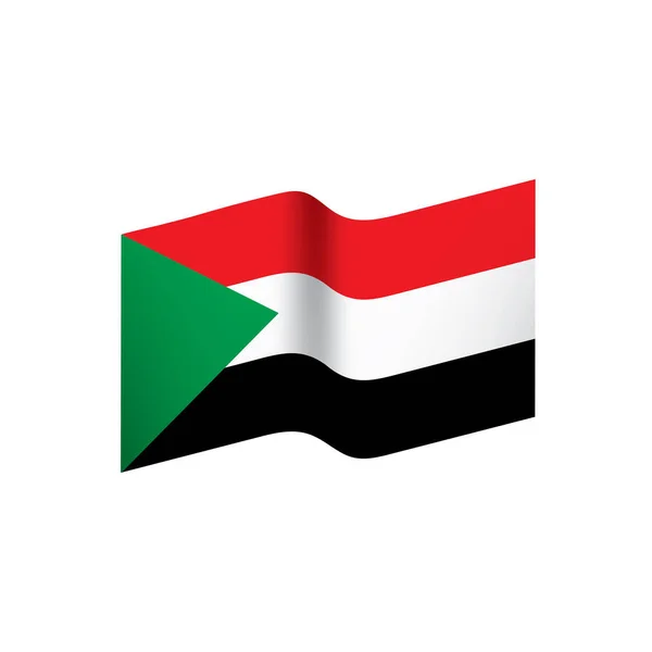 Sudan flag, vector illustration — Stock Vector