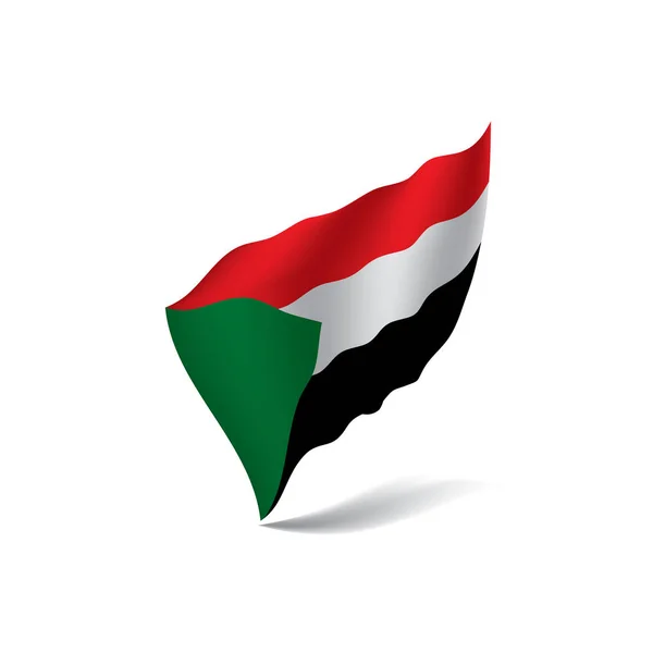 Vector illustration 의 sudan flag — 스톡 벡터