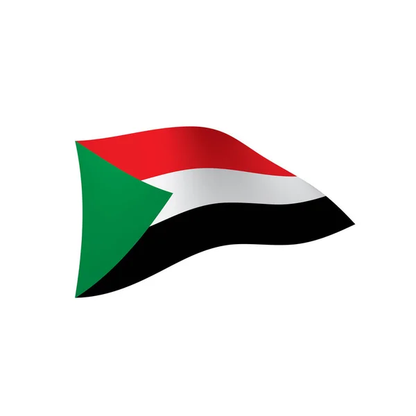 Vector illustration 의 sudan flag — 스톡 벡터