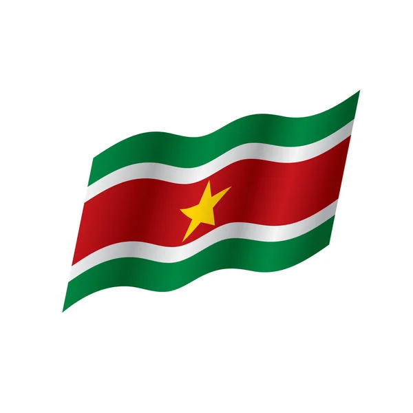 Suriname zászló, vektoros illusztráció — Stock Vector