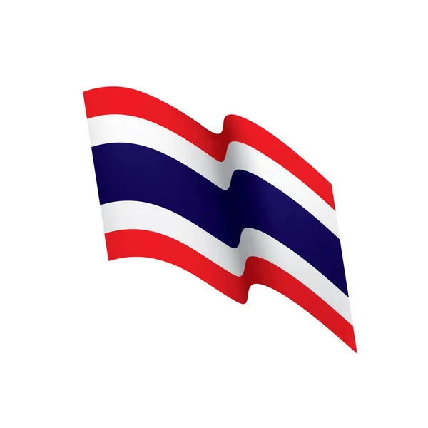 Vlag van Thailand, vectorillustratie — Stockvector