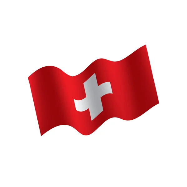 Bandeira suíça, ilustração vetorial —  Vetores de Stock