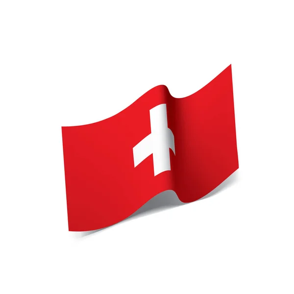 Bandeira suíça, ilustração vetorial —  Vetores de Stock
