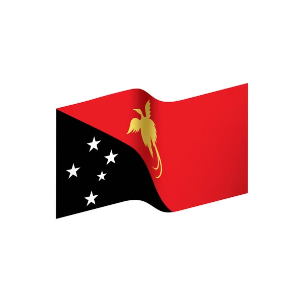 Papua New Guinea flag, vector — Stock Vector