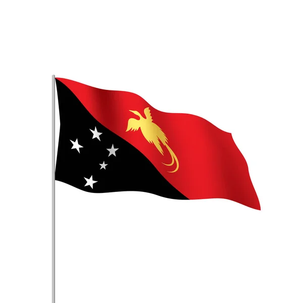 Papua New Guinea flag, vector — Stock Vector