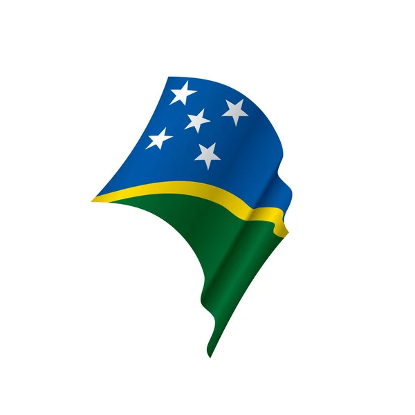 Bandeira das Ilhas Salomão, ilustração vetorial —  Vetores de Stock