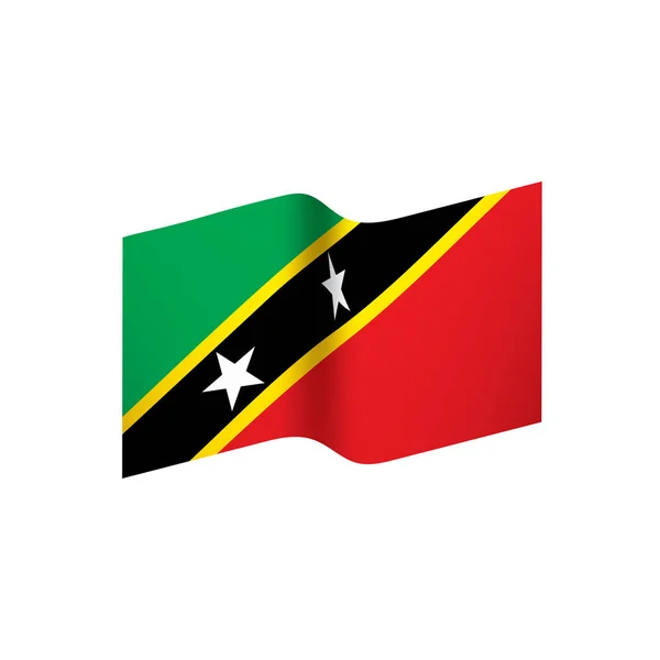 Saint Kitts och Nevis Flag — Stock vektor