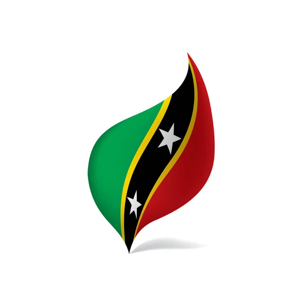 Bandiera Saint Kitts e Nevis — Vettoriale Stock