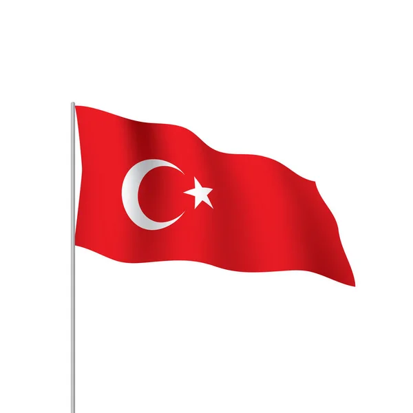 Turkey flag, vector illustration — Stock Vector