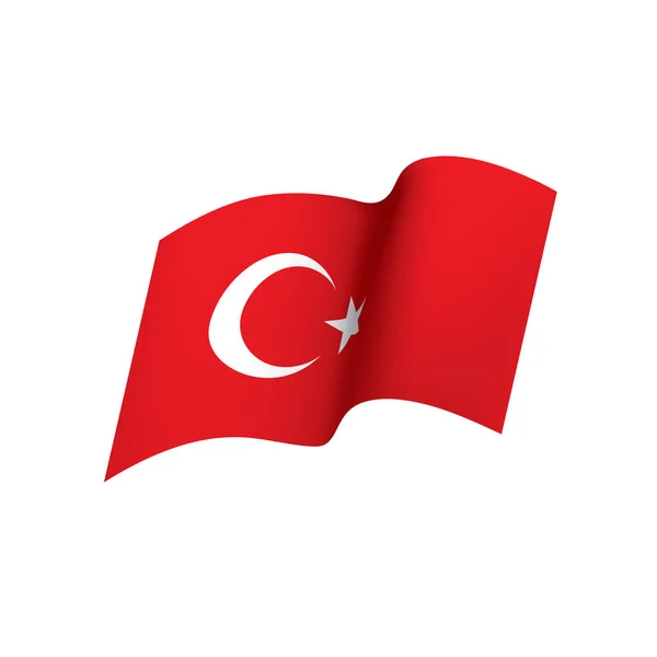 Turkey flag, vector illustration — Stock Vector