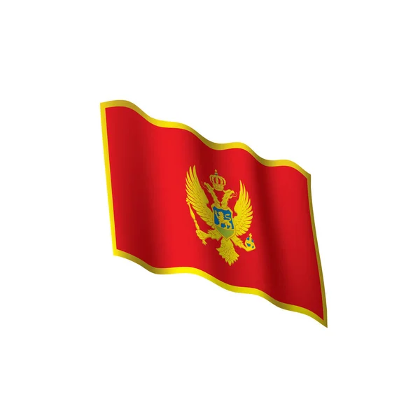 Montenegro flag, vector illustration — Stock Vector