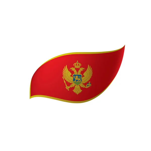Vlag van Montenegro, vectorillustratie — Stockvector