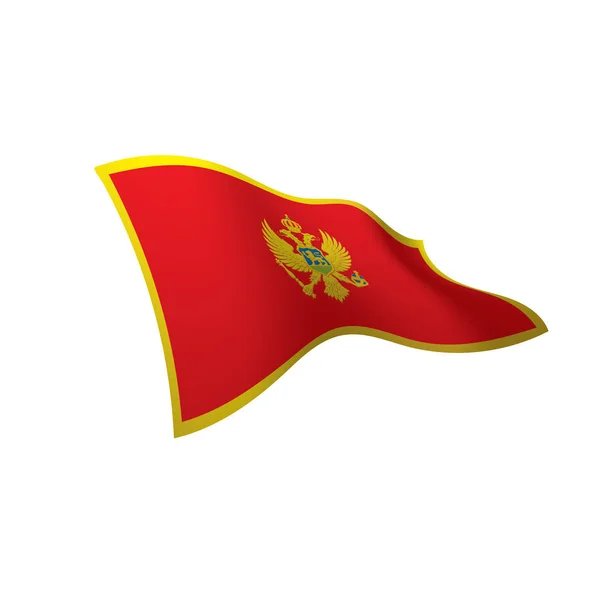 Montenegro flag, vector illustration — Stock Vector