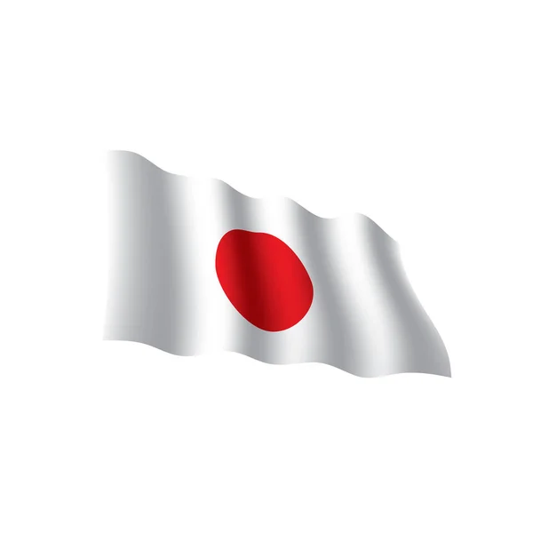 Japońska flaga, ilustracja wektora — Wektor stockowy