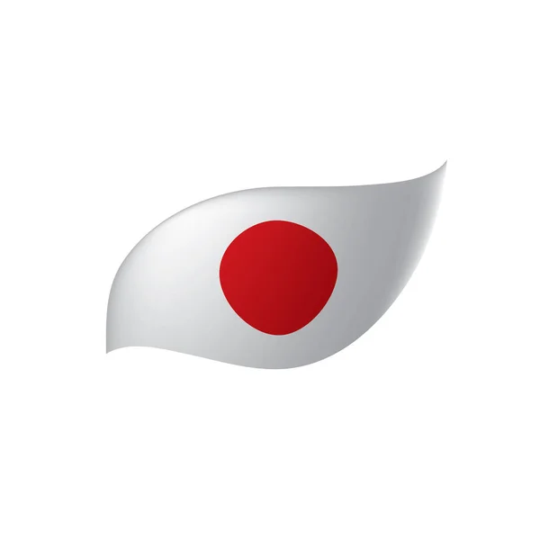 Bandera de Japón, ilustración vectorial — Vector de stock