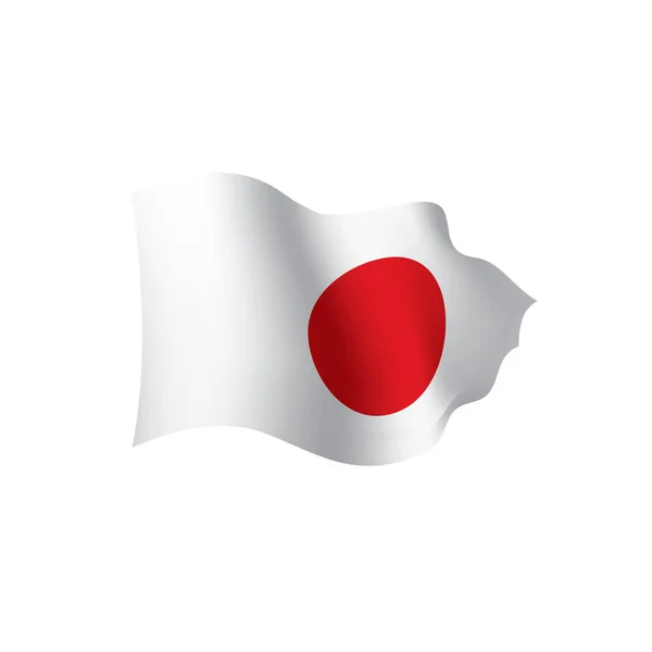 Japonya bayrağı, vektör illüstrasyonu — Stok Vektör