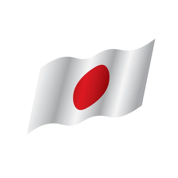 Japansk flagg, vektorillustrasjon – stockvektor