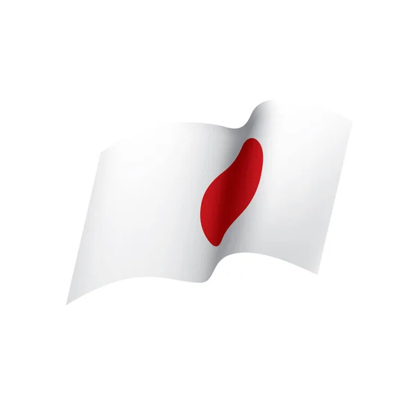 Drapeau japonais, illustration vectorielle — Image vectorielle