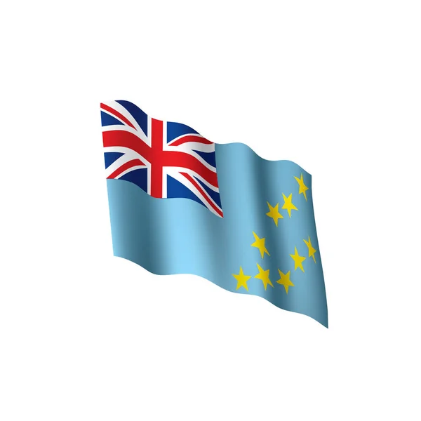 Bandera de Tuvalu, ilustración vectorial — Archivo Imágenes Vectoriales