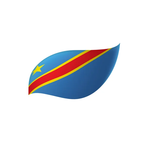 Demokratiska republiken Kongos flagga — Stock vektor