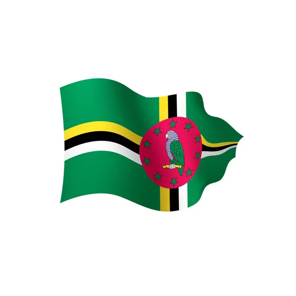 Bandera de Dominica, ilustración vectorial — Archivo Imágenes Vectoriales