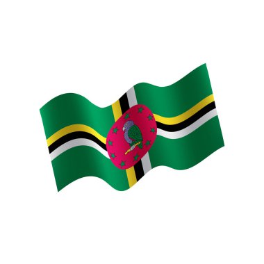 Dominika bayrak, vektör çizim