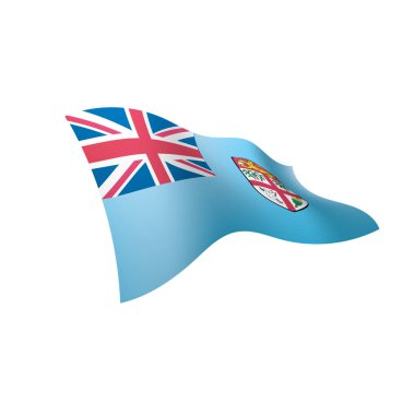 Fiji bayrak, vektör çizim