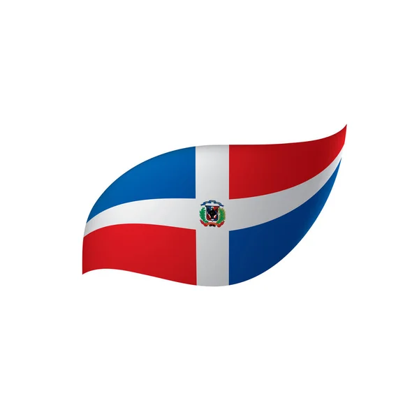 Dominicana flagga, vektorillustration — Stock vektor