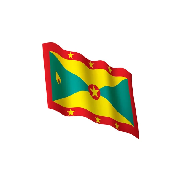 Vlag van Grenada, vectorillustratie — Stockvector