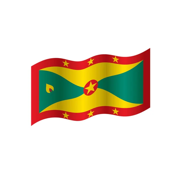 Vlag van Grenada, vectorillustratie — Stockvector