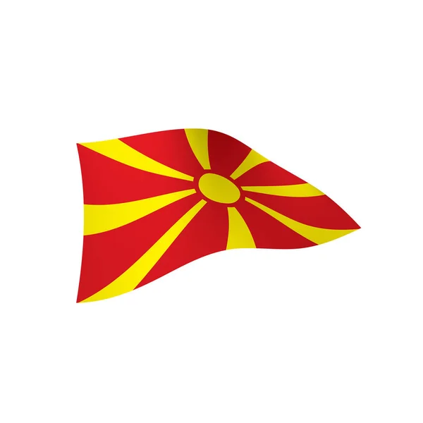 Macedonia flag, vector illustration — Stock Vector