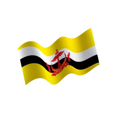 bayrak, beyaz bir arka plan üzerinde vektör çizim