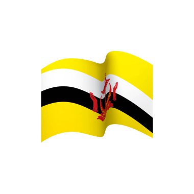 bayrak, beyaz bir arka plan üzerinde vektör çizim