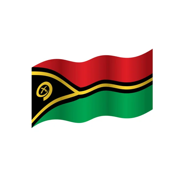 Vlajka Vanuatu, vektorové ilustrace — Stockový vektor