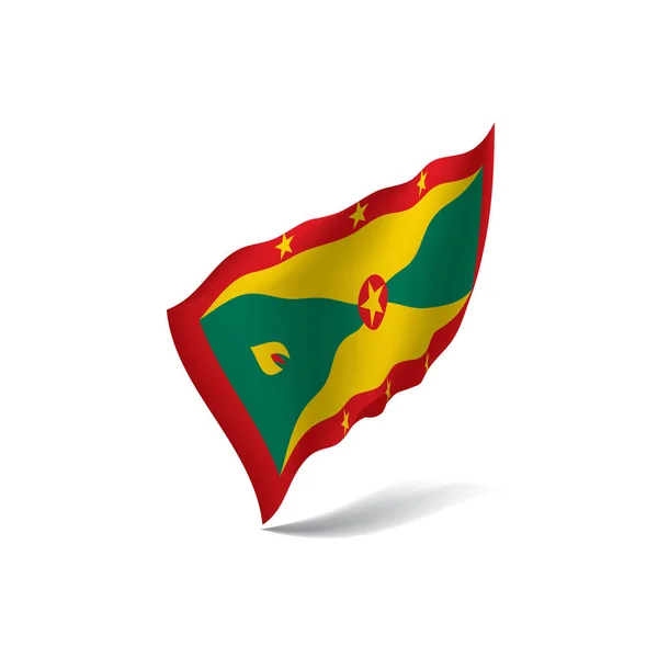 Grenada Flagge, Vektorabbildung — Stockvektor