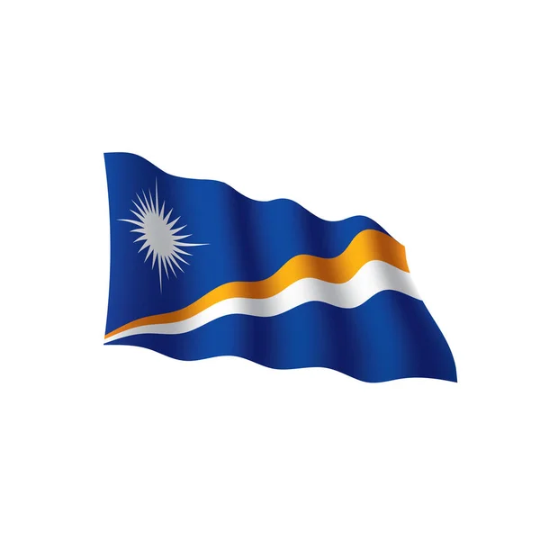 Marshall eilanden vlag, vector illustratie — Stockvector
