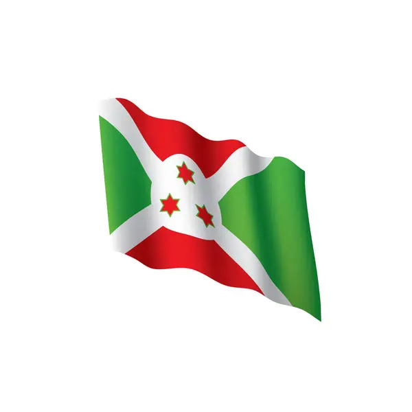 Burundi flag, vector illustration — Stock Vector